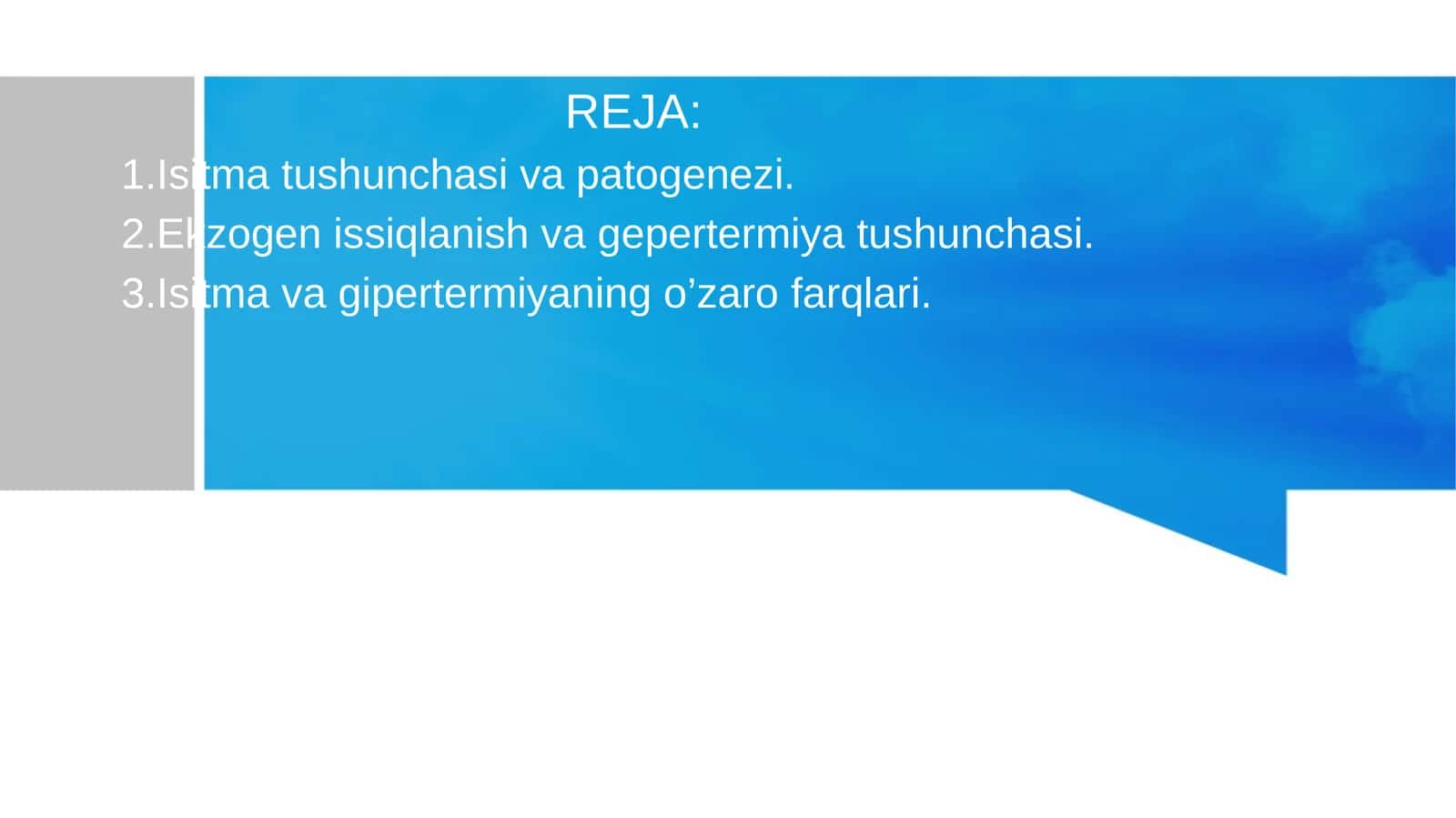 Isitma tushunchasi va patogenezi 1