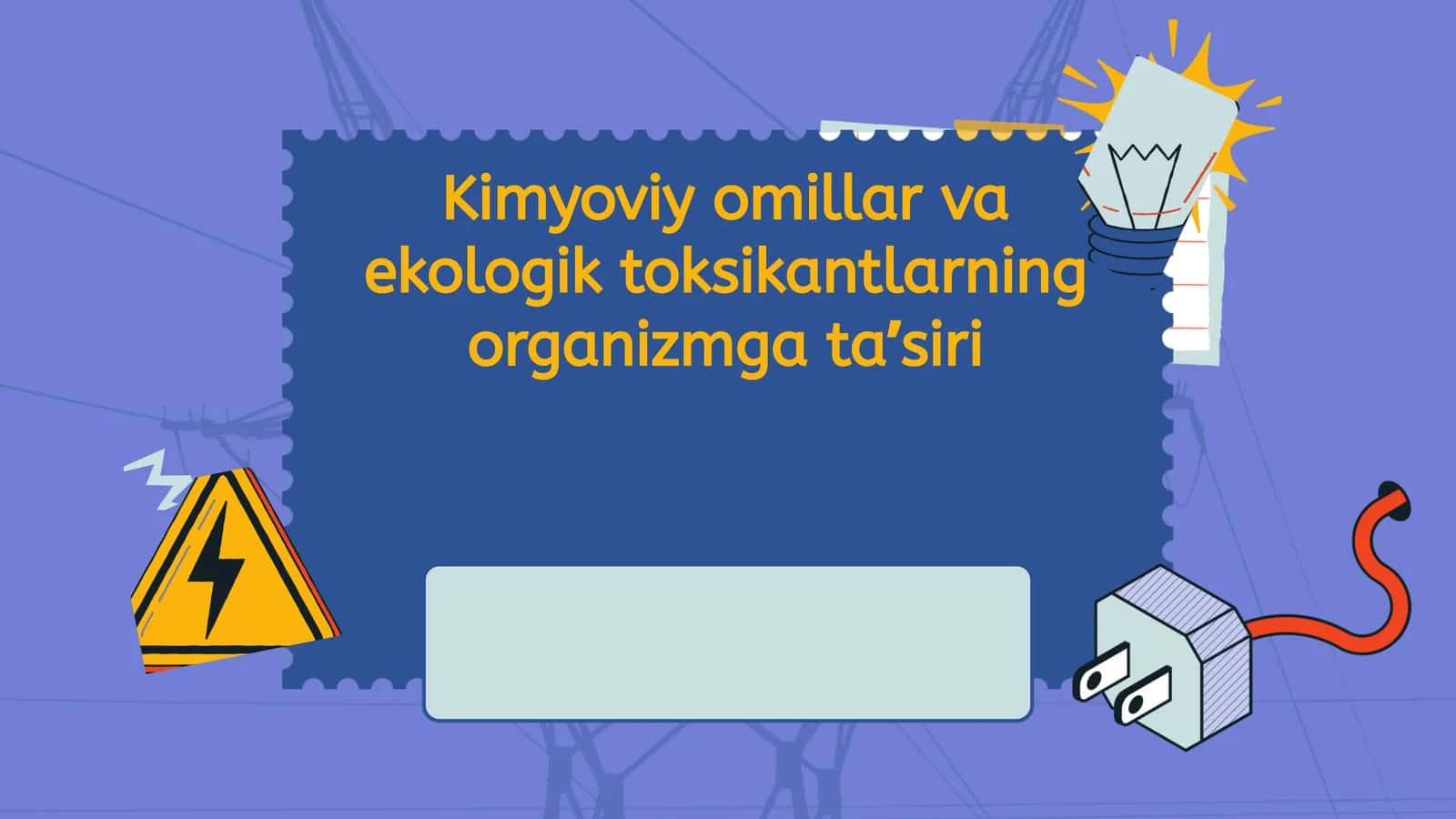 Kimyoviy omillar va ekologik toksikantlarning organizmga taʼsiri 1