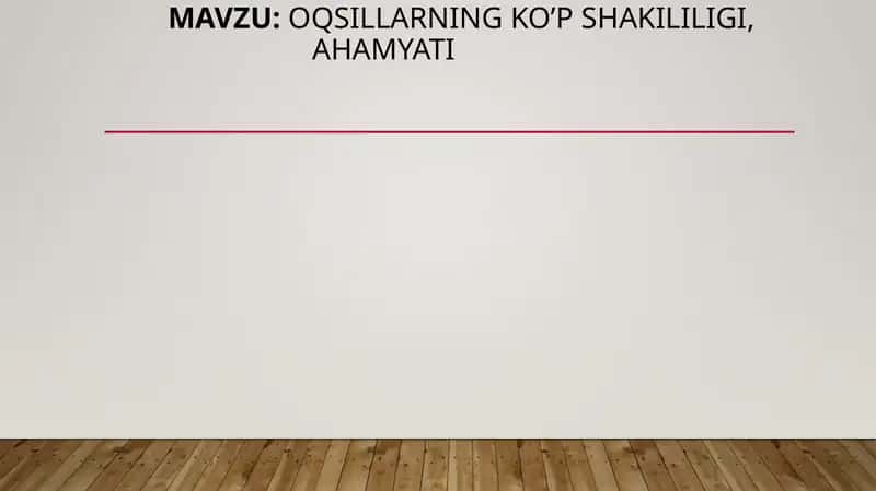 oqsillarning ko’p Shakililigi,Ahamyati 1