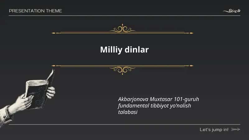 Milliy dinlar 1