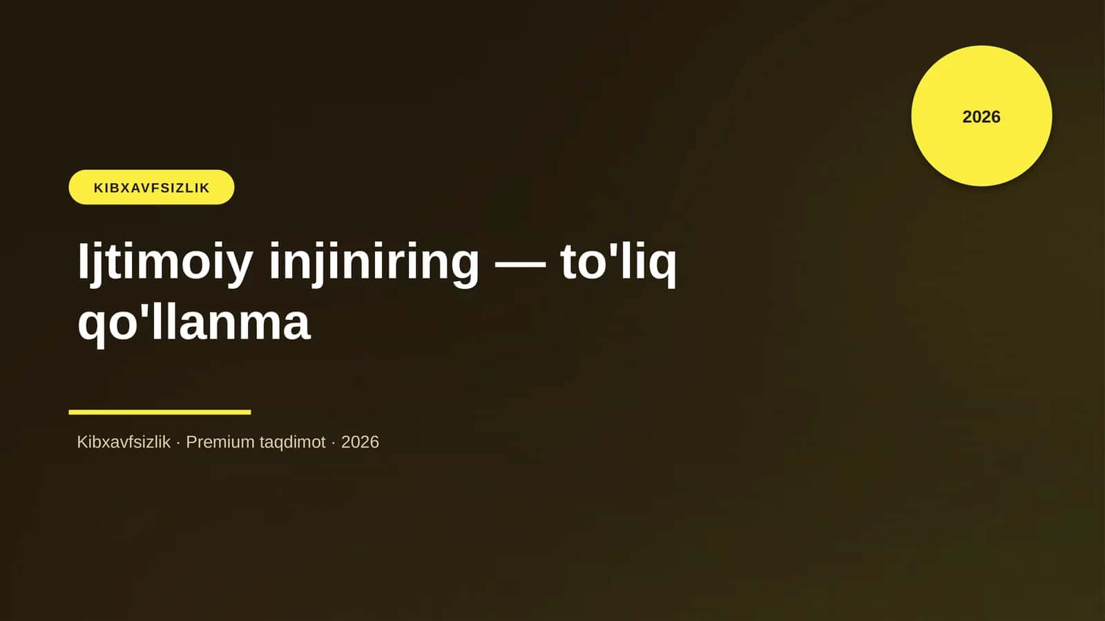 Ijtimoiy injiniring — to'liq qo'llanma 1