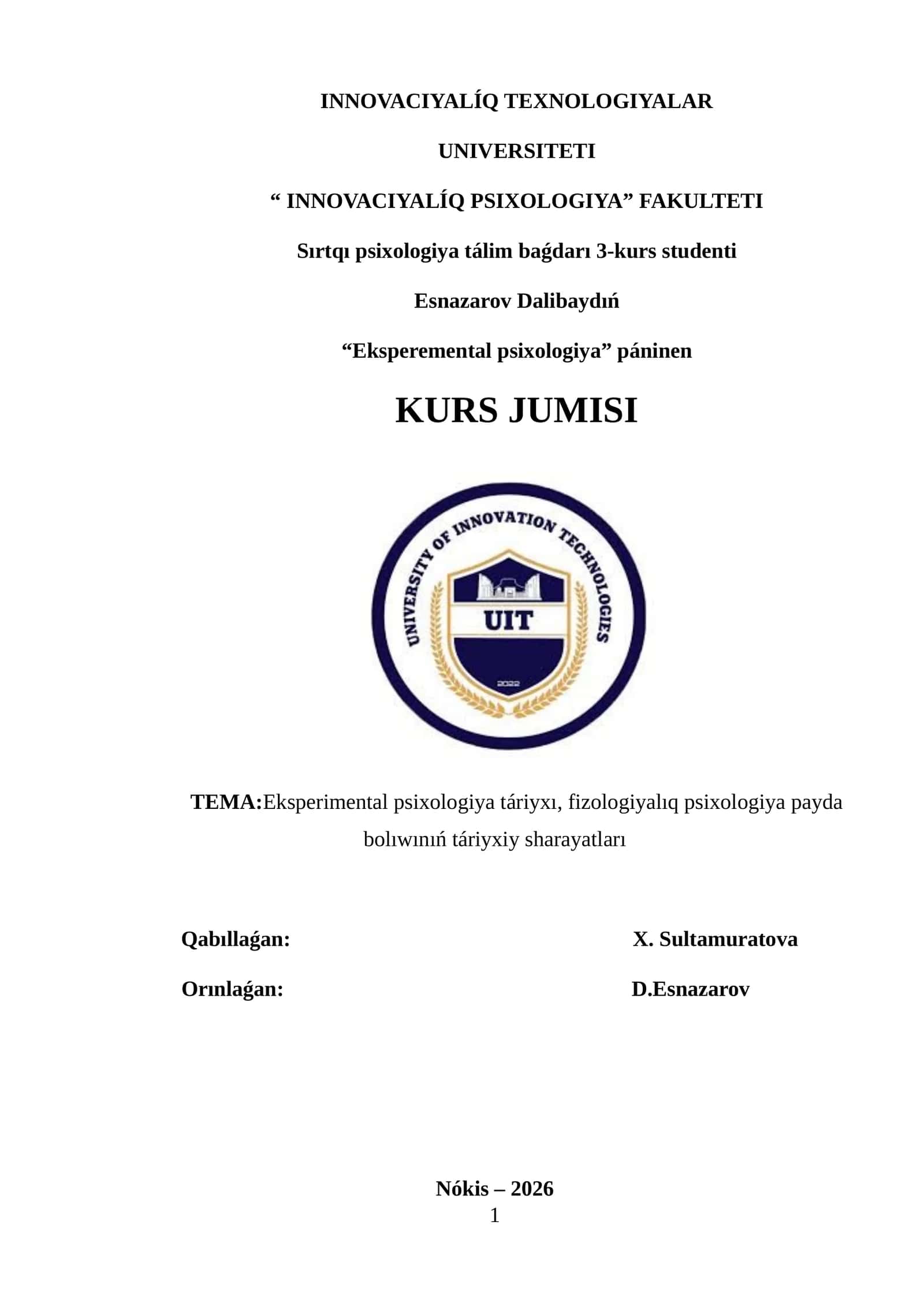 Eksperimental psixologiya 1