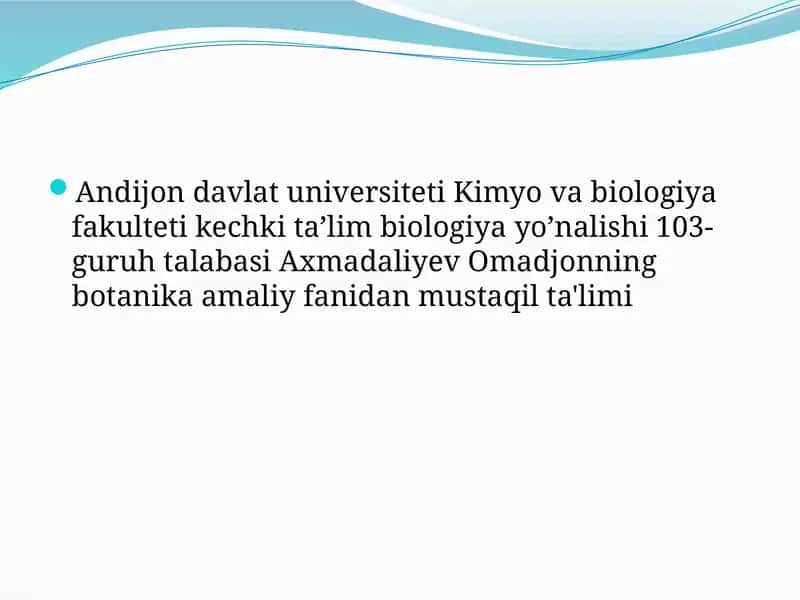 O'tkazuvchi to'qima 1