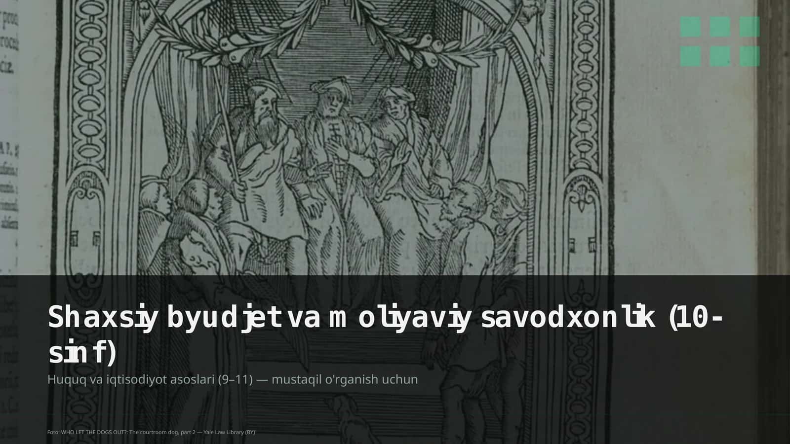 Huquq va iqtisodiyot asoslari (9–11) 1