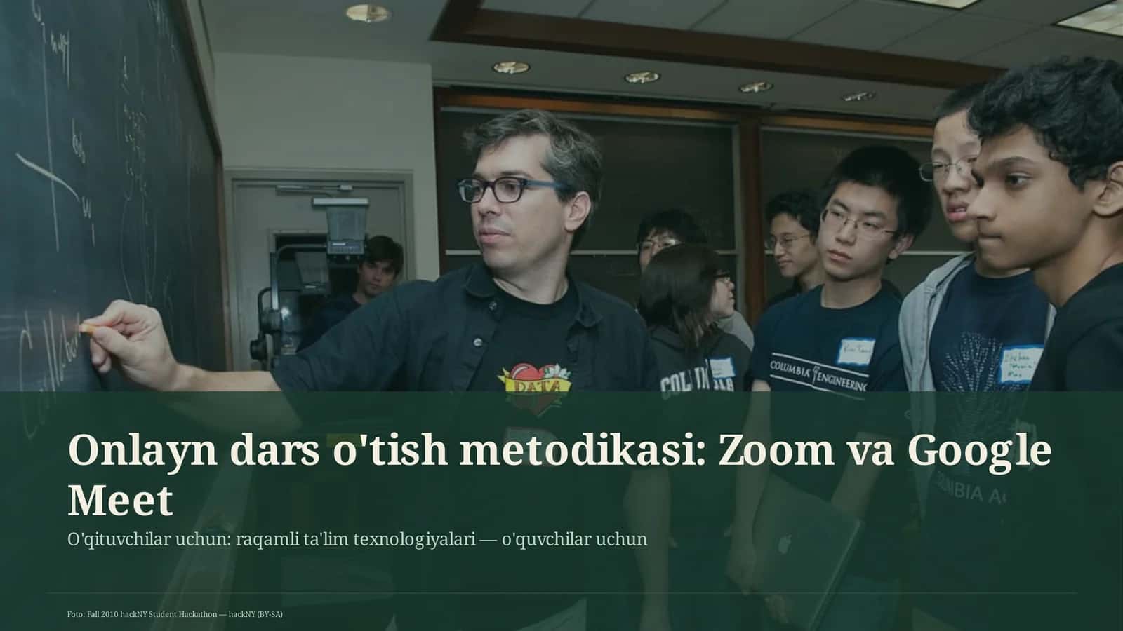 Onlayn dars o'tish metodikasi: Zoom va Google Meet 1