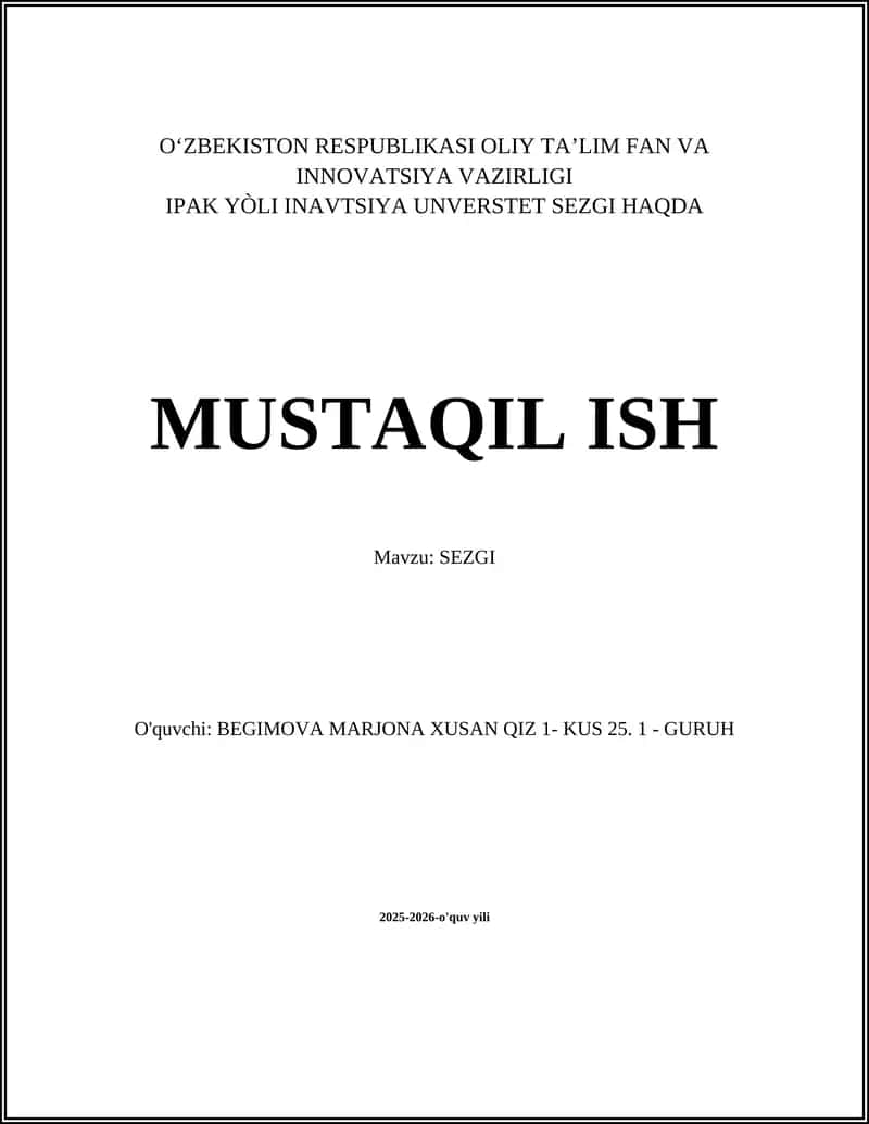 SEZGI 1