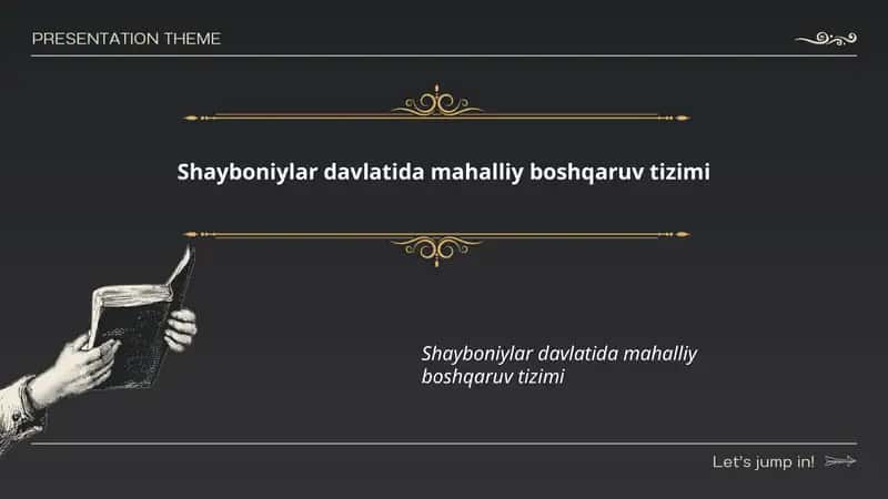 Shayboniylar davlatida mahalliy boshqaruv tizimi 1