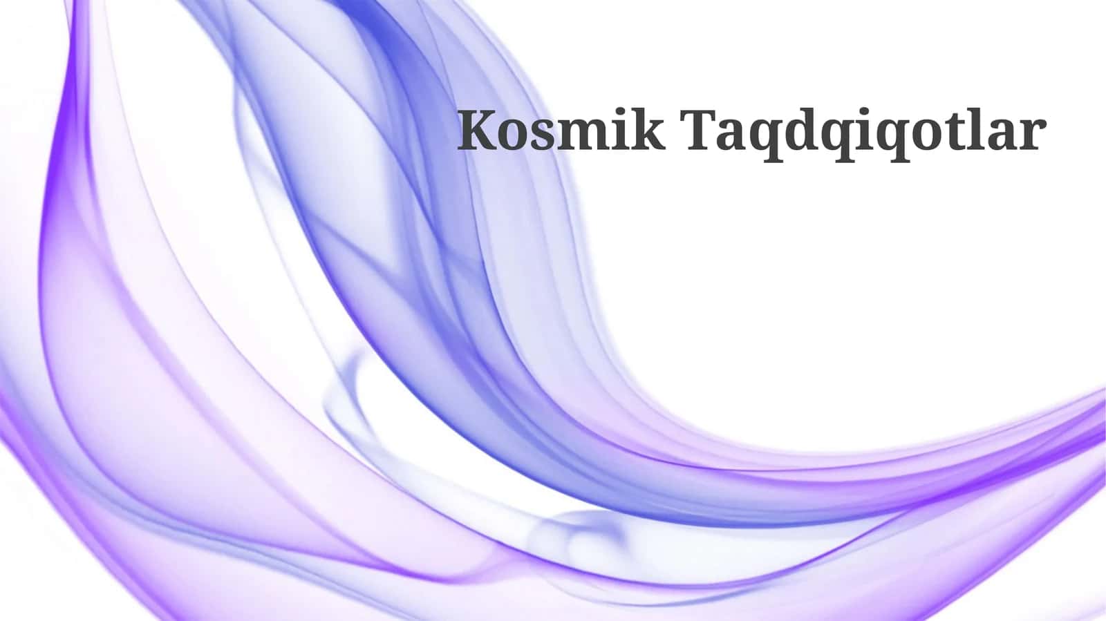 Kosmik Taqdqiqotlar 1