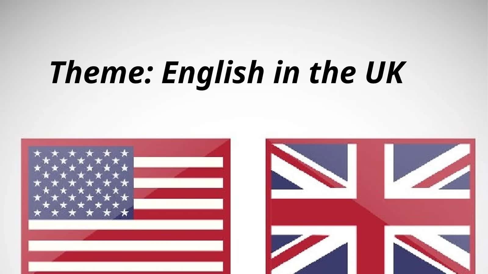 English in the UK 1