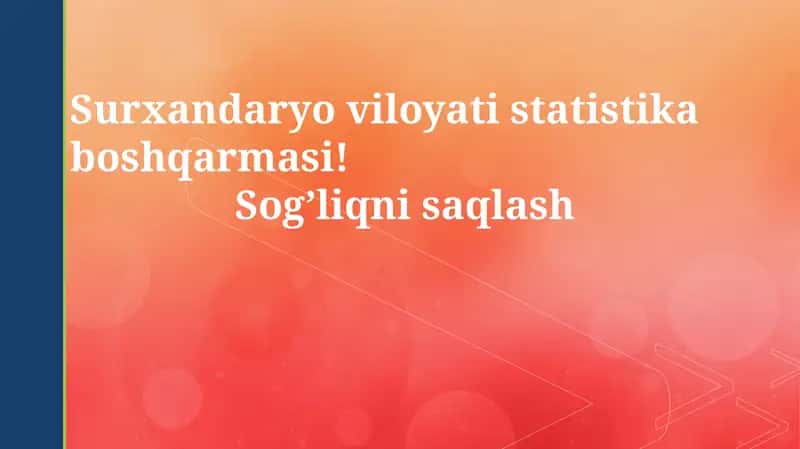 Surxondaryo viloyati statistika boshqarmasi: Sog’liqni saqlash 1