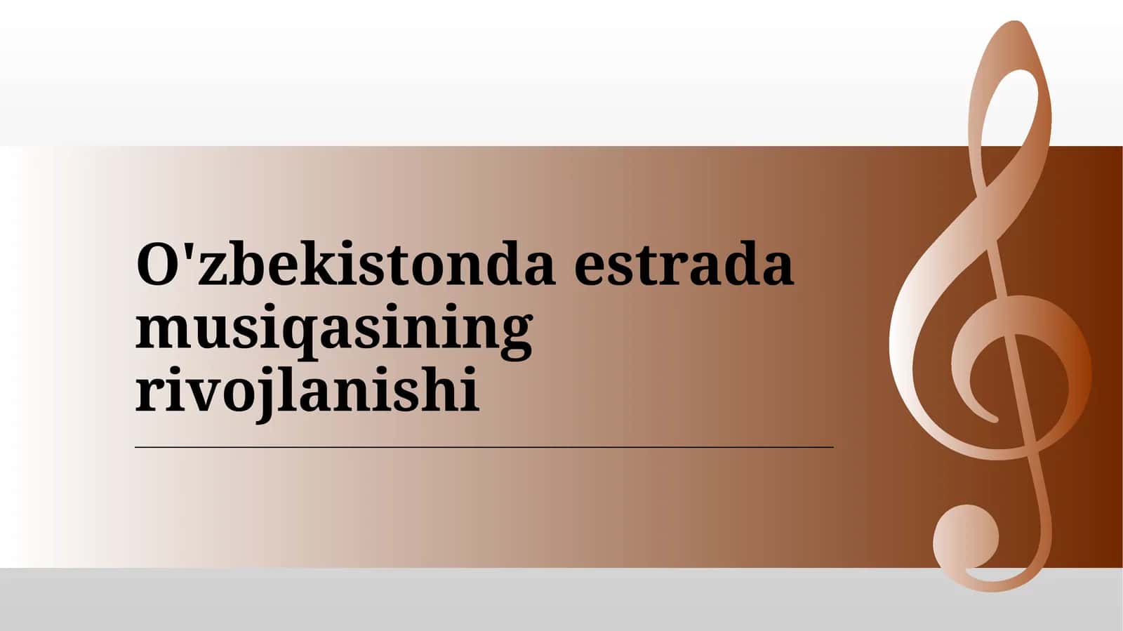 O'zbekistonda estrada musiqasining rivojlanishi 1