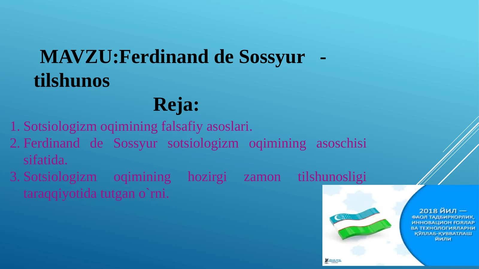 Ferdinand de Sossyur - tilshunos 1