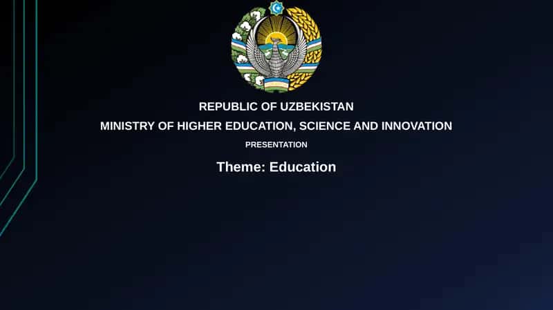 Presentation Theme: Education 1