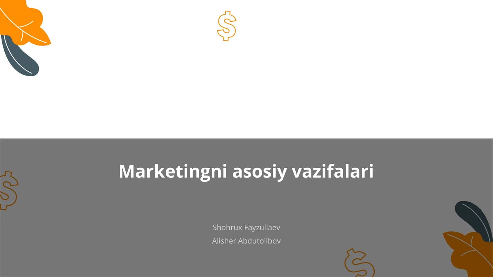 Marketingni asosiy vazifalari 1