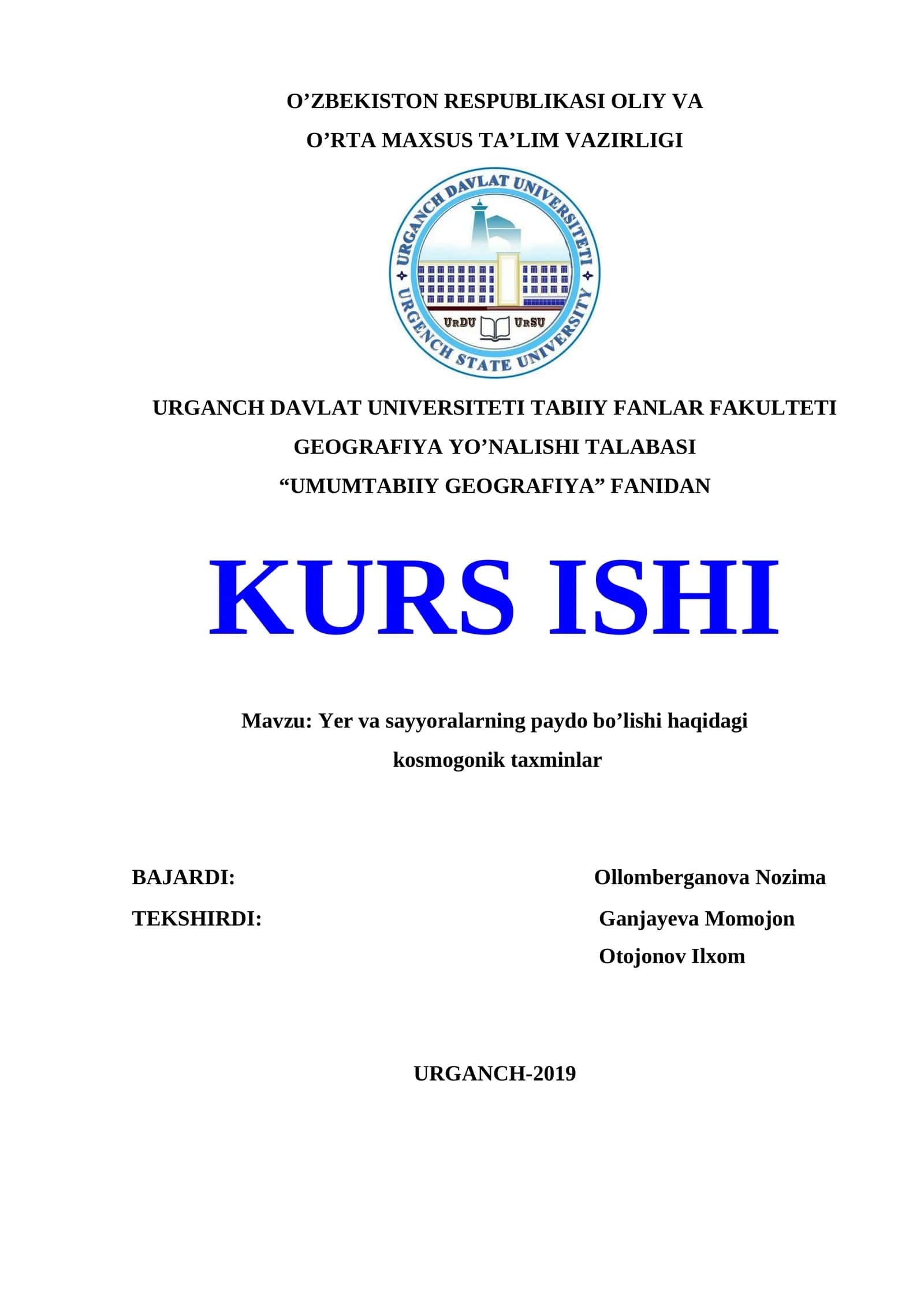 UMUMTABIIY GEOGRAFIYA 1