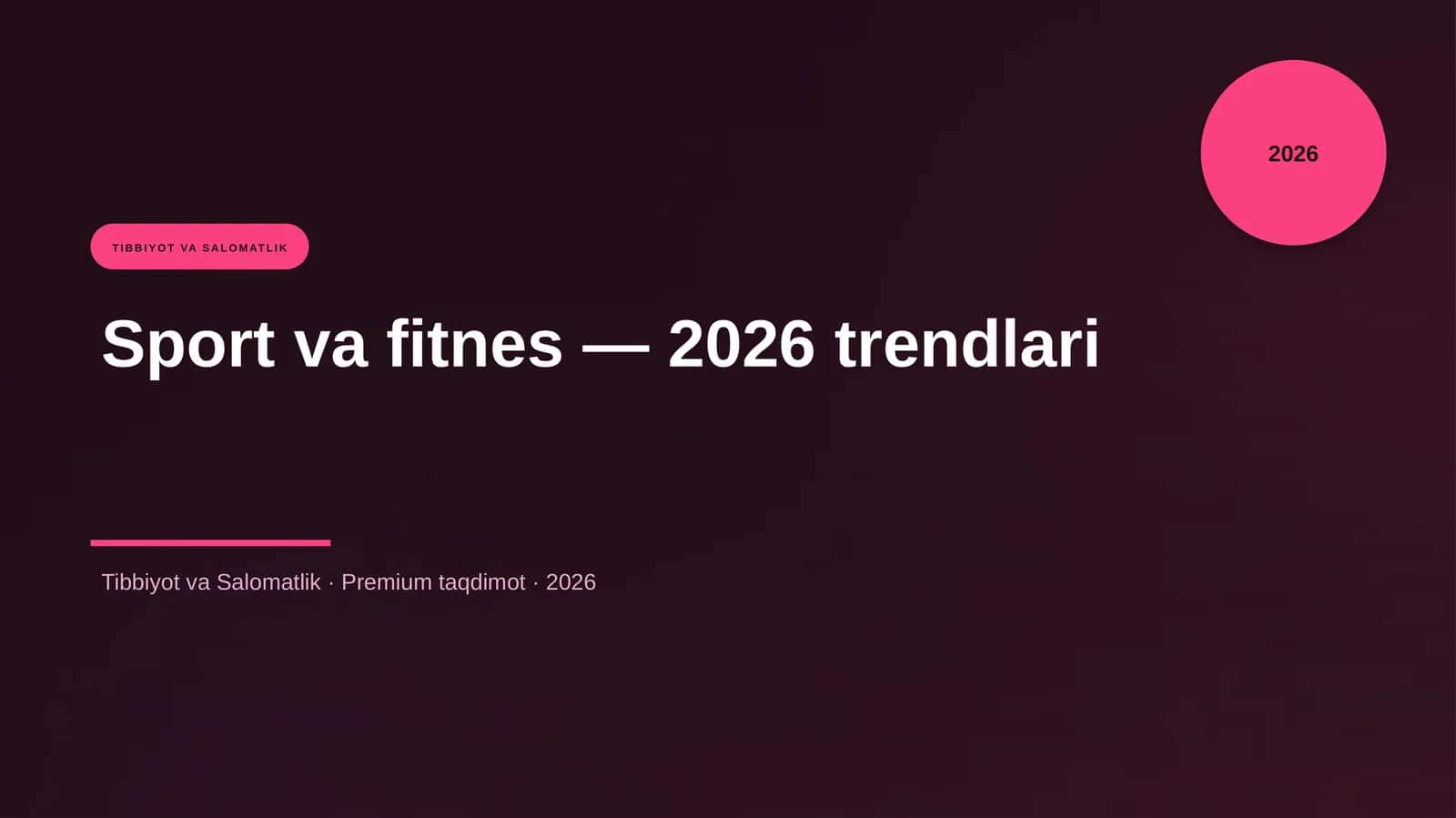 Sport va fitnes — 2026 trendlari 1