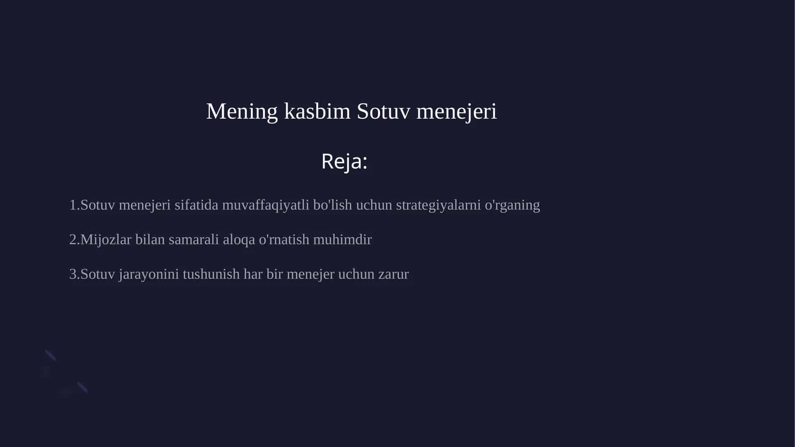 Mening kasbim Sotuv menejeri 1