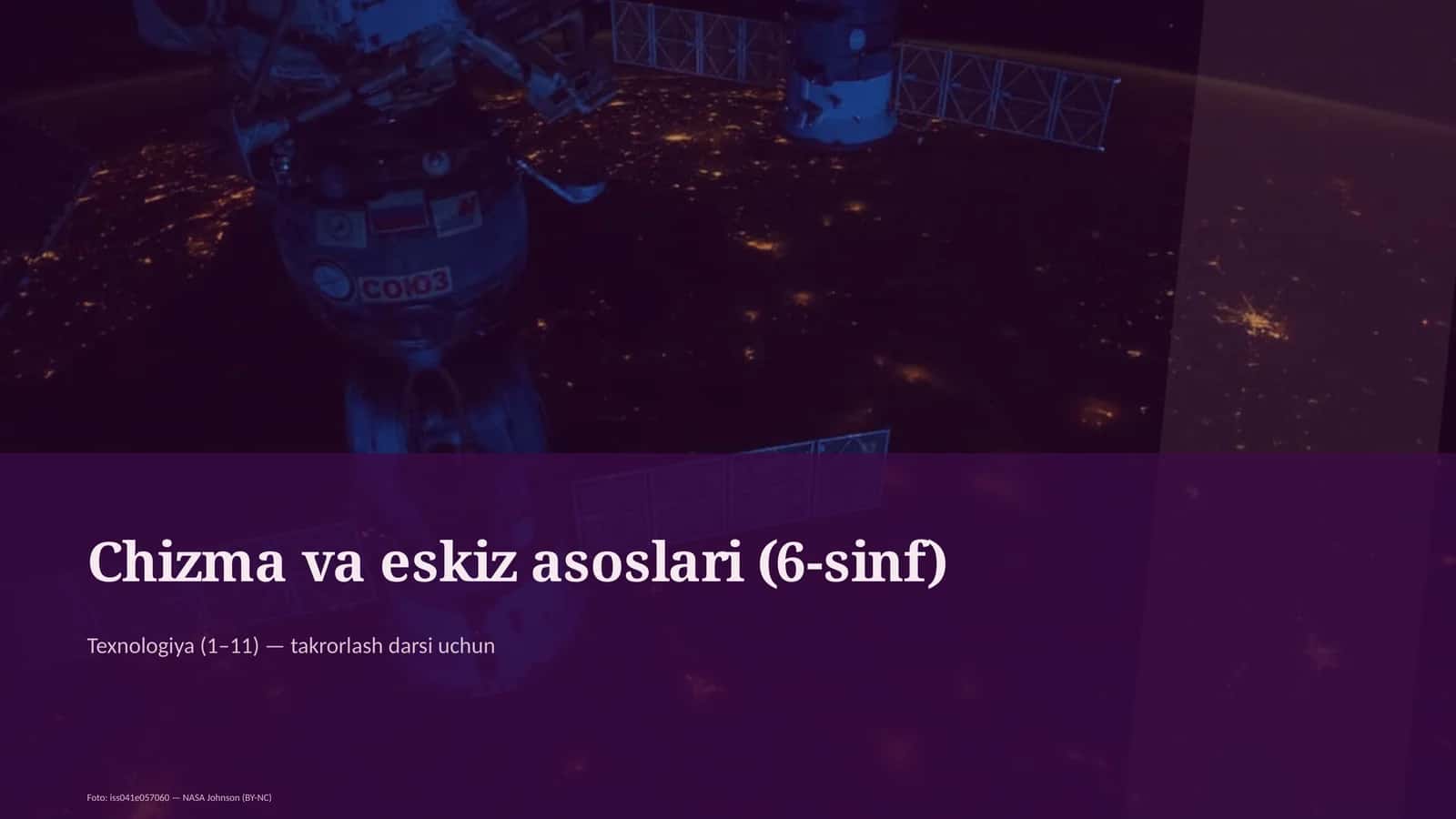 Chizma va eskiz asoslari (6-sinf) 1