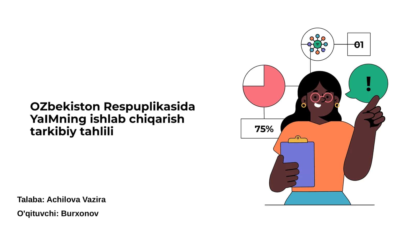 O'zbekiston Respublikasida YaIMning ishlab chiqarish tarkibiy tahlili 1
