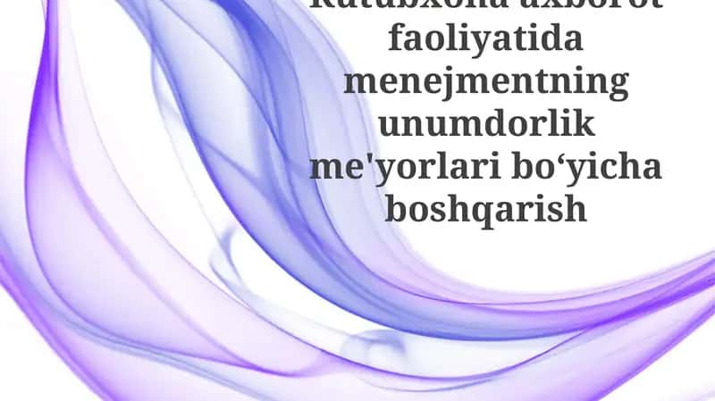 Mahsuldorlik standartlari 1