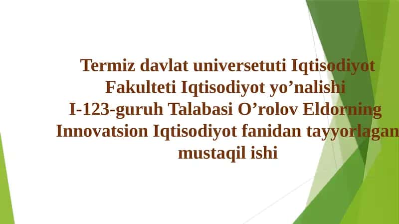 Innovatsion Marketingning Ko'rsatuv Stratejilari 1