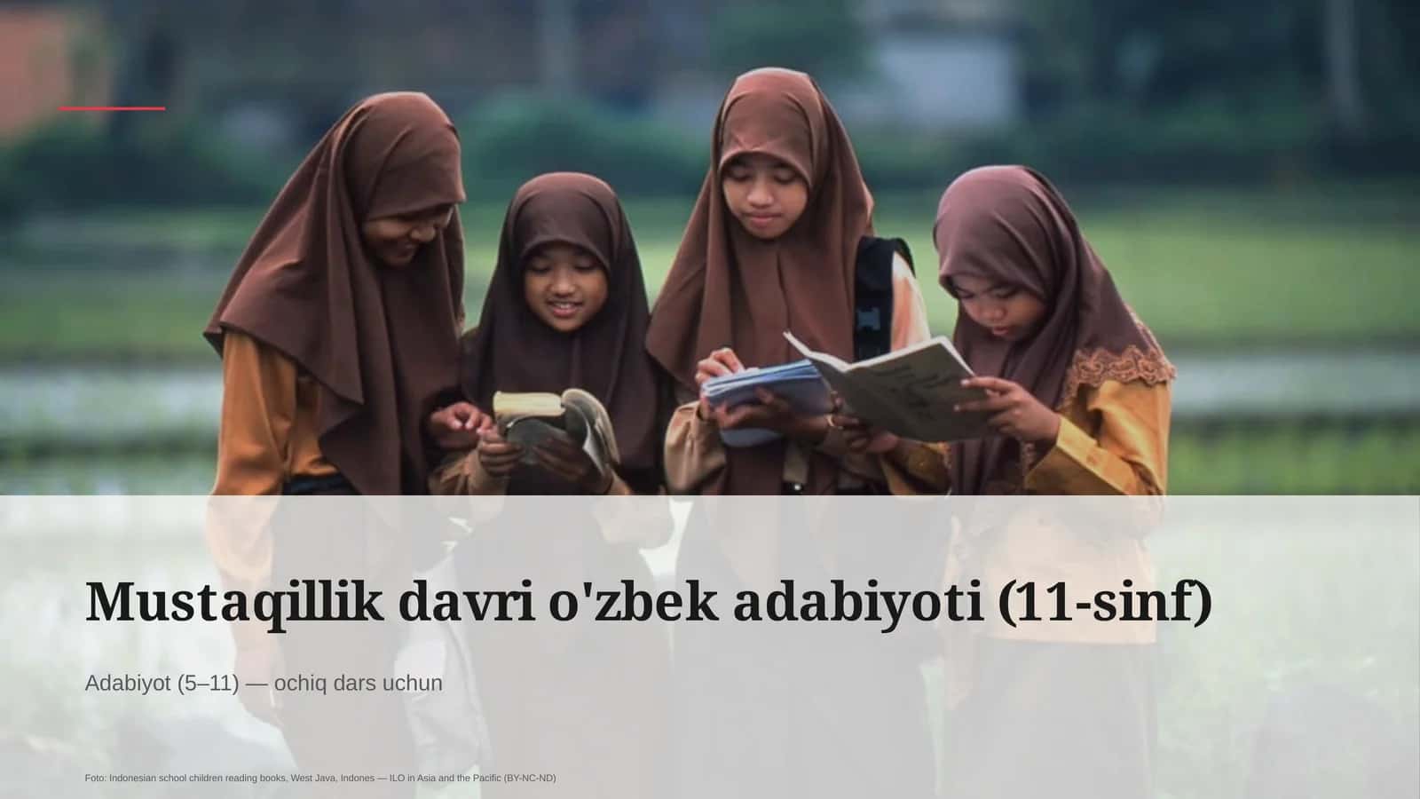 Mustaqillik davri o'zbek adabiyoti (11-sinf) 1
