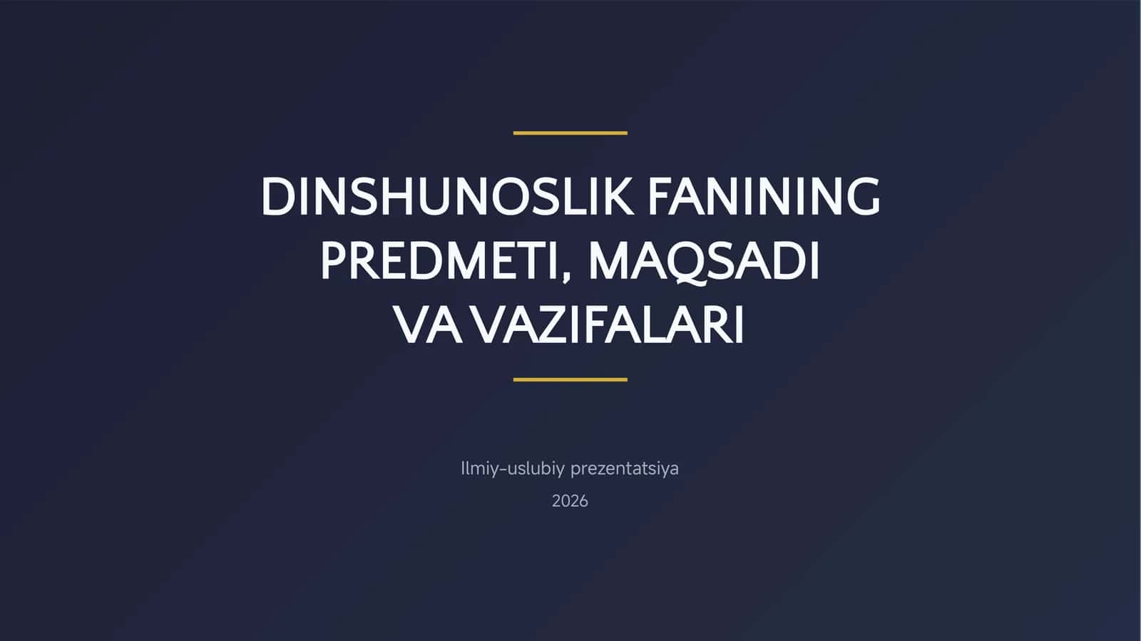 DINSHUNOSLIK FANINING 1