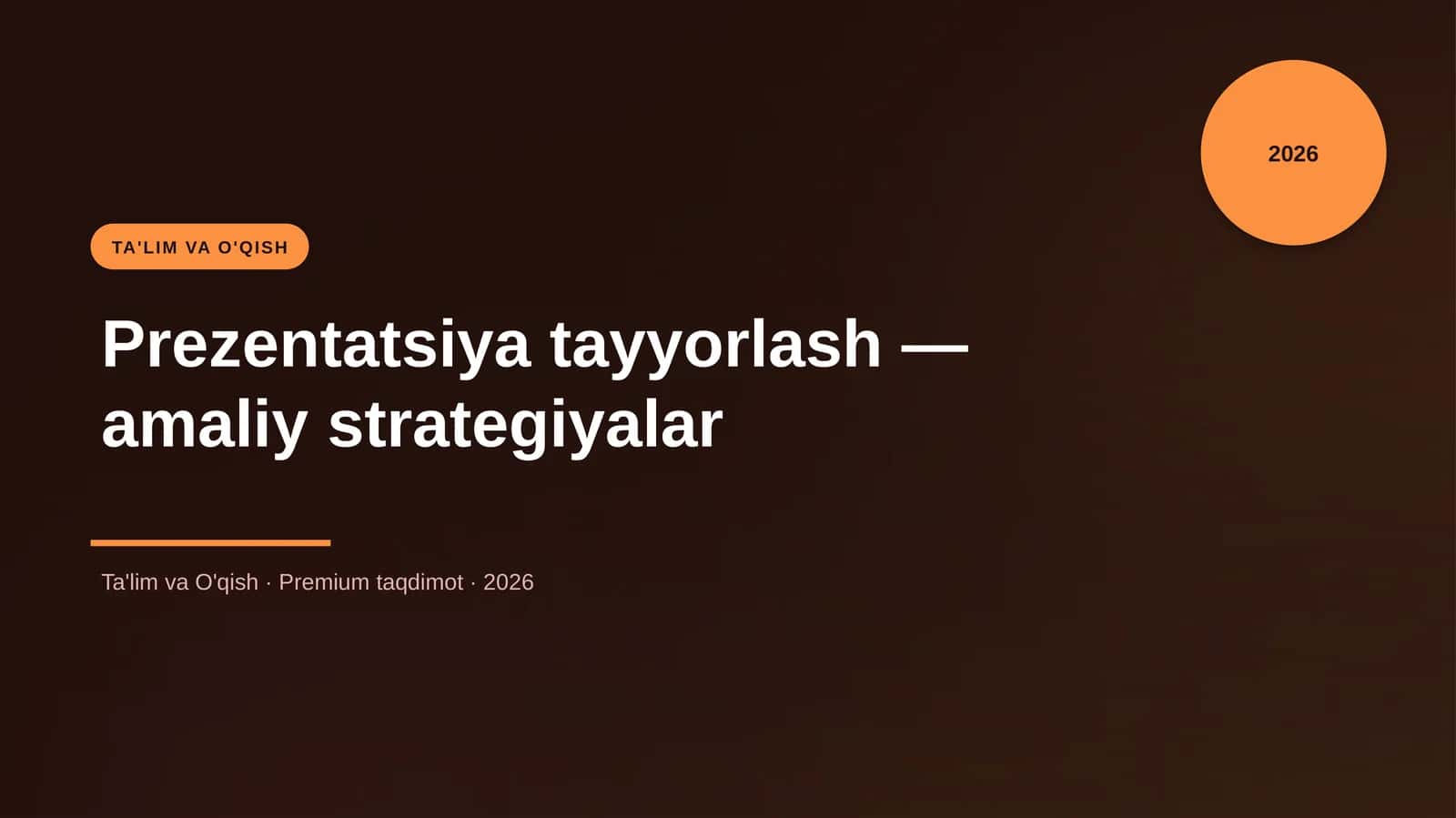 Prezentatsiya tayyorlash — amaliy strategiyalar 1