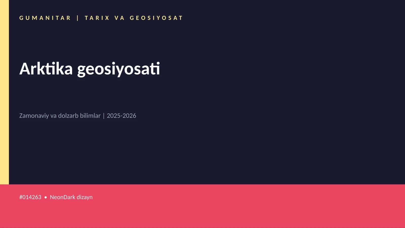 Arktika geosiyosati 1