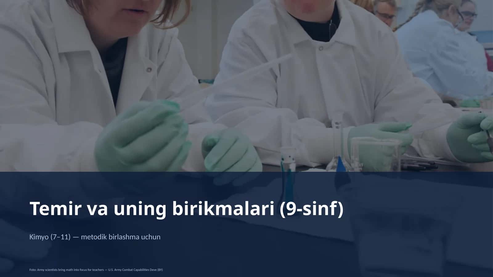 Temir va uning birikmalari (9-sinf) 1