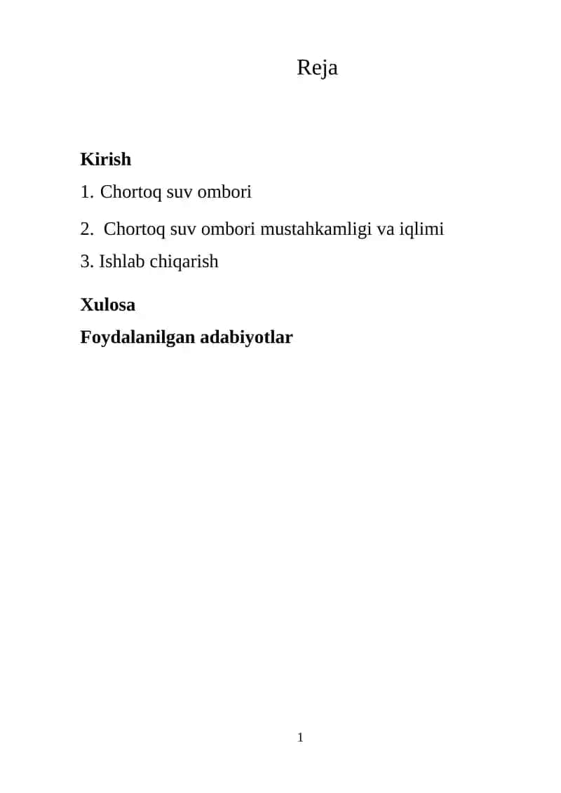 Chortoq suv ombori