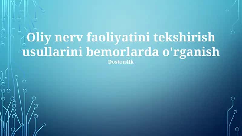 Neyro tasvirlash texnologiyalari 1