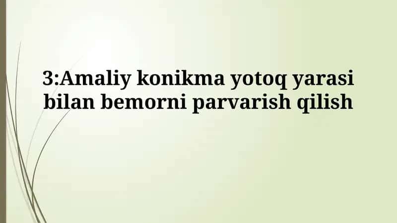 Yara Davolashning Zamonaviy Usullari 1