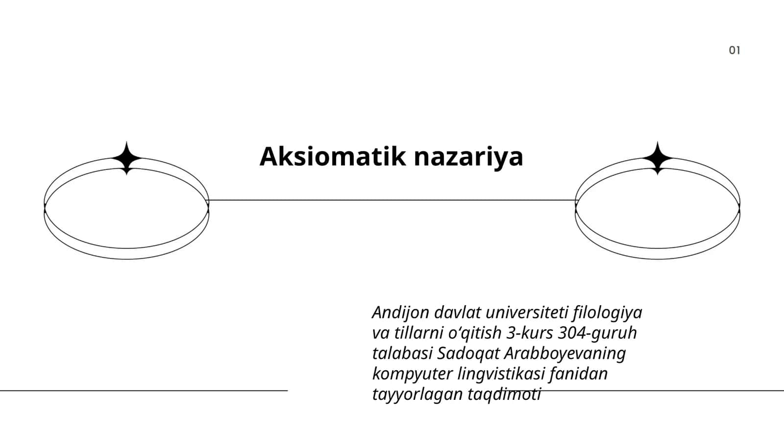 Aksiomatik nazariya 1