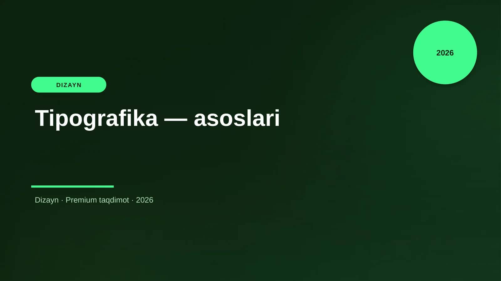 Tipografika - asoslari 1