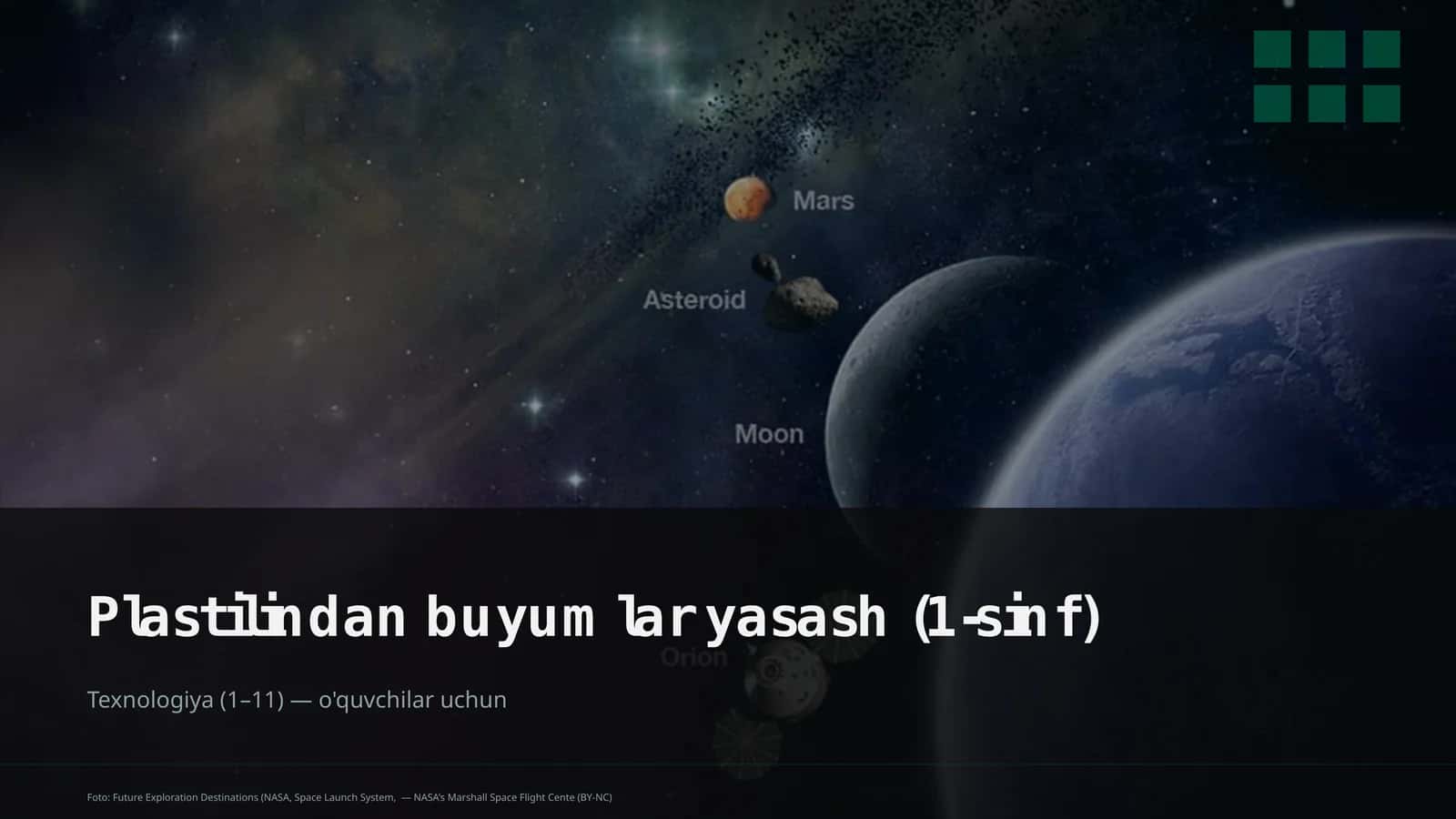 Plastilindan buyumlar yasash (1-sinf) 1