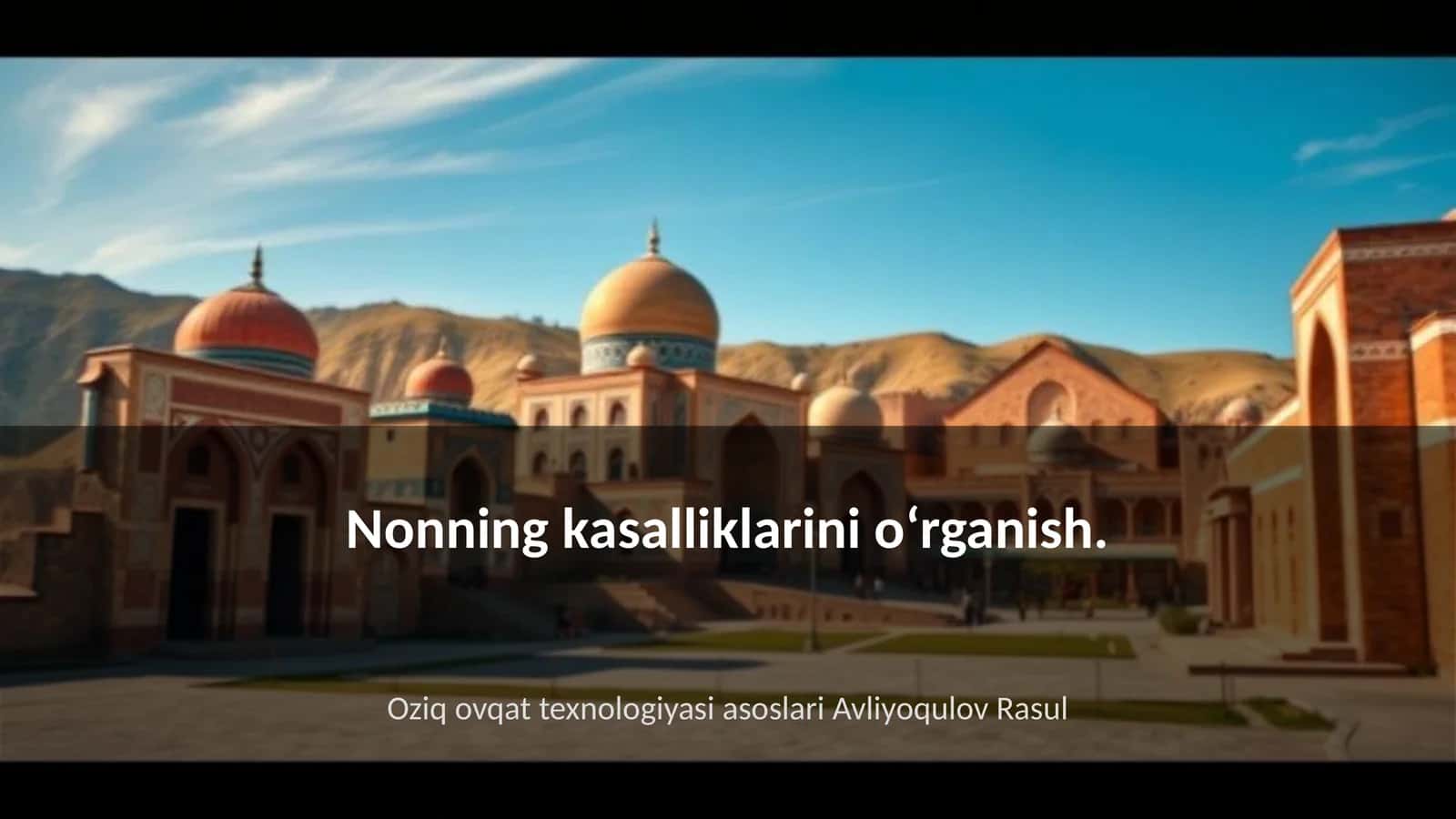 Oziq ovqat texnologiyasi asosla\ 1