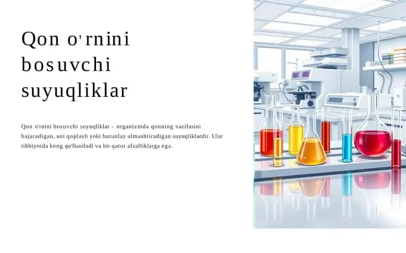 Qon o'rnini bosuvchi suyuqliklar 1