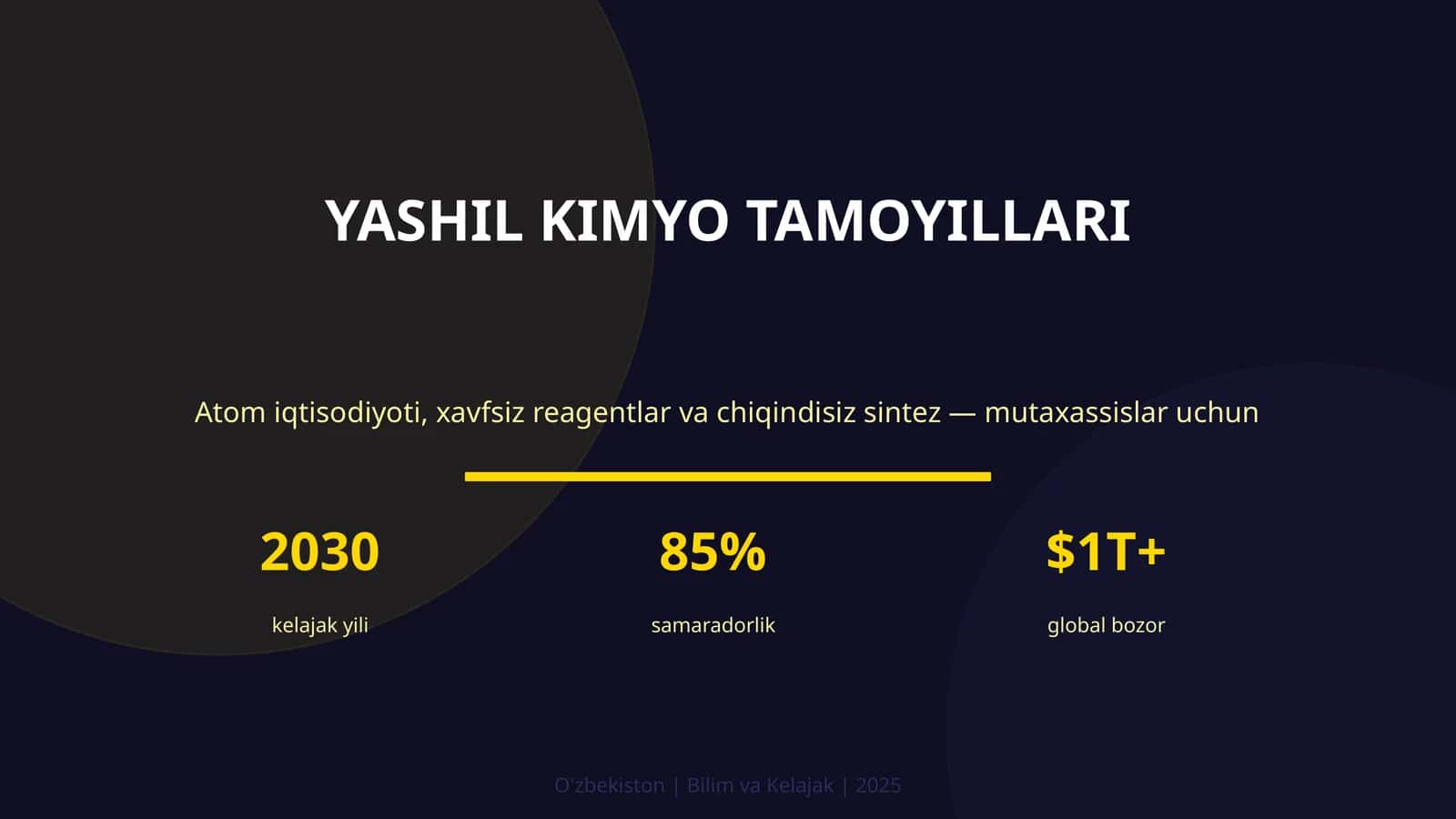 Yashil kimyo tamoyillari 1