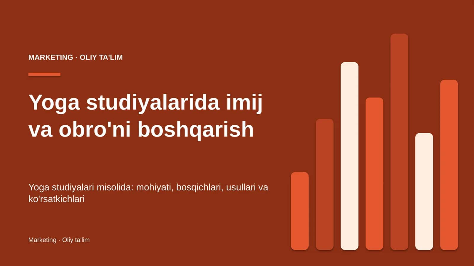 Yoga studiyalarida imij va obro'ni boshqarish 1