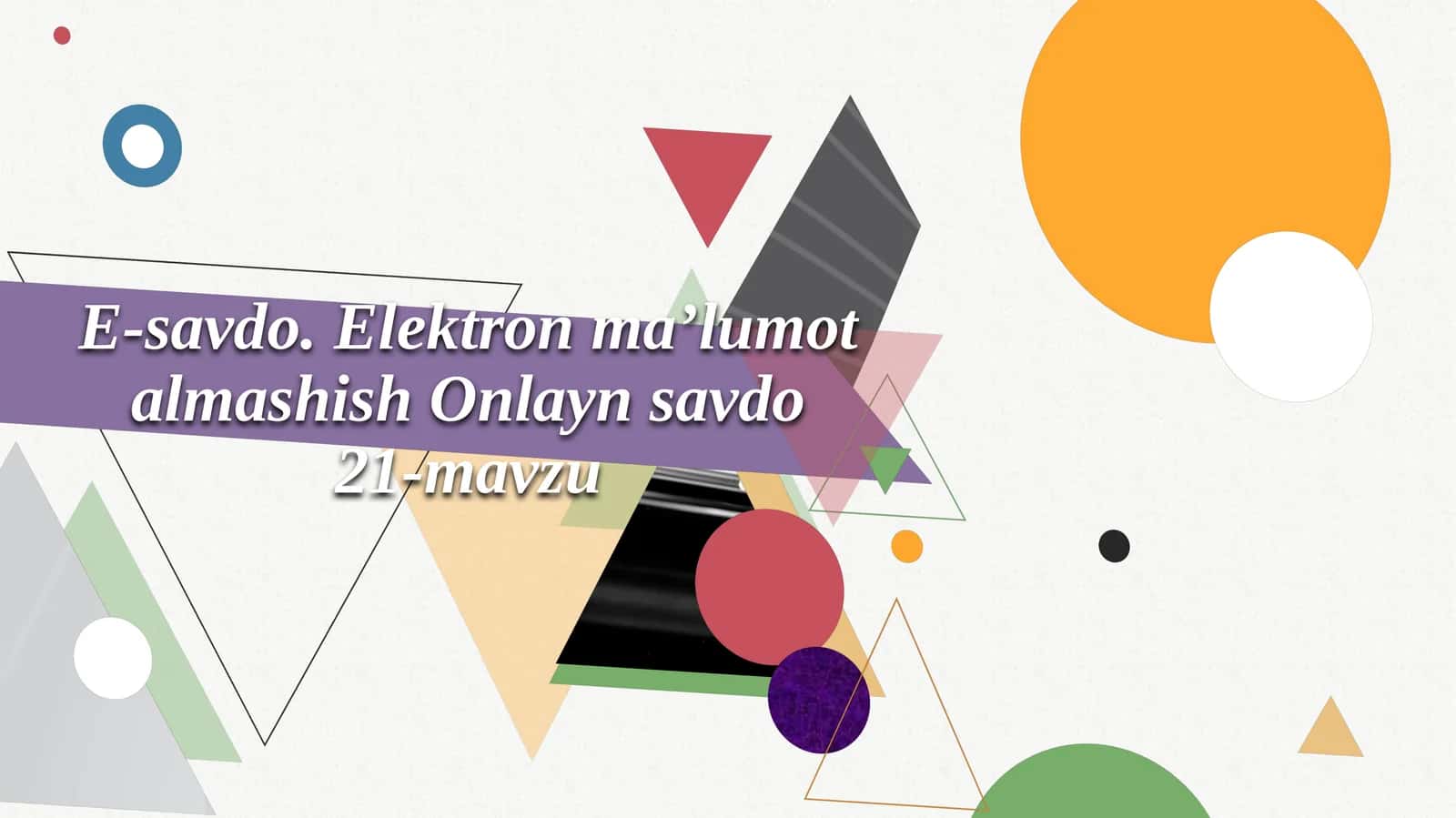 Elektron ma'lumot almashish Onlaynsavdo21 1