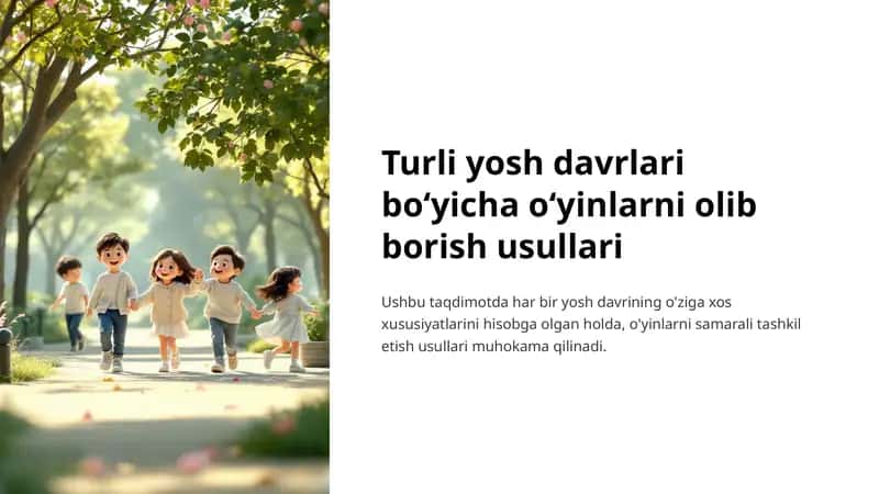 O'yinlarni olib borish usullari 1