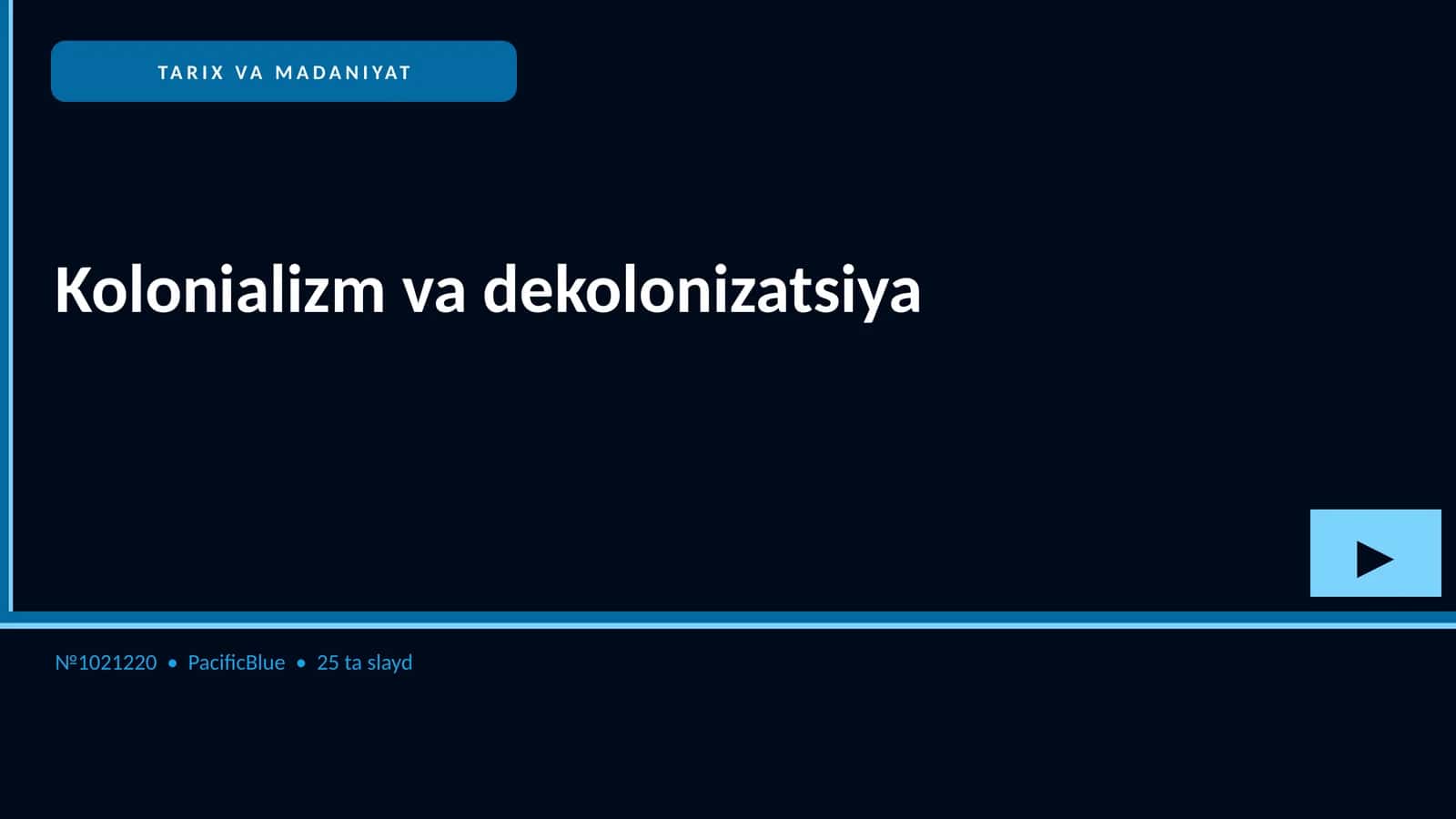 Kolonializm va dekolonizatsiya 1