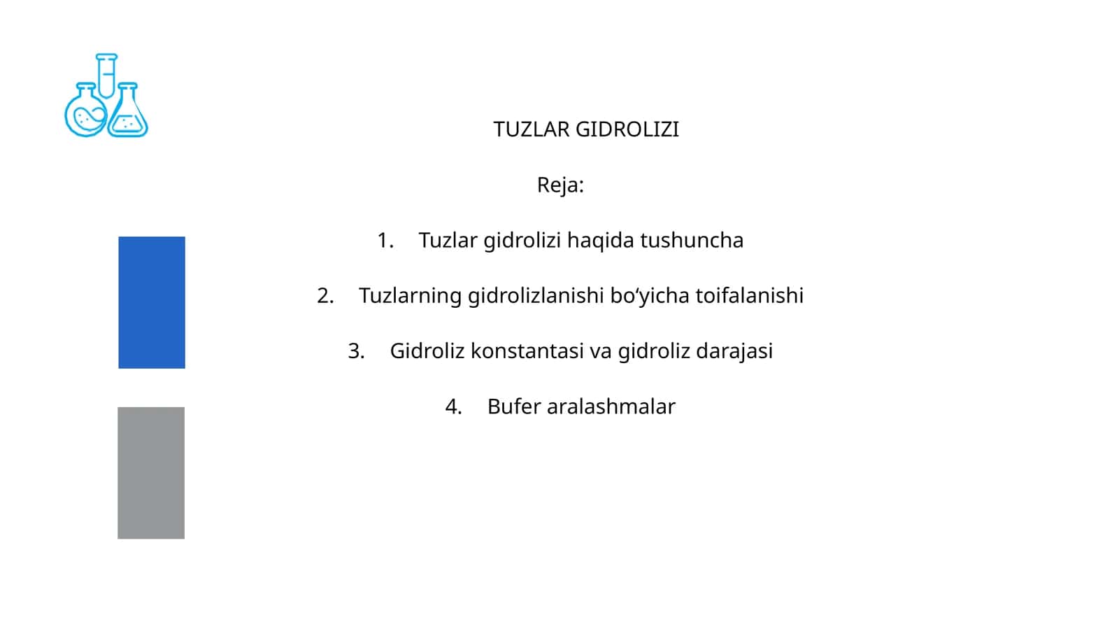 Tuzlar gidrolizi 1