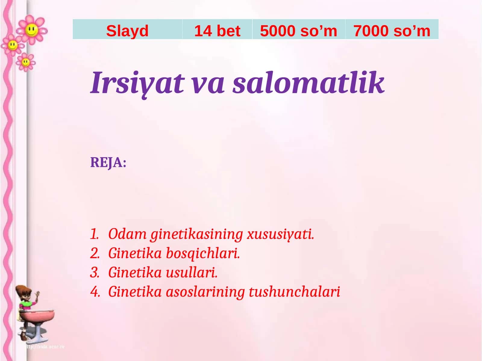 Irsiyat vasalomatlik 1
