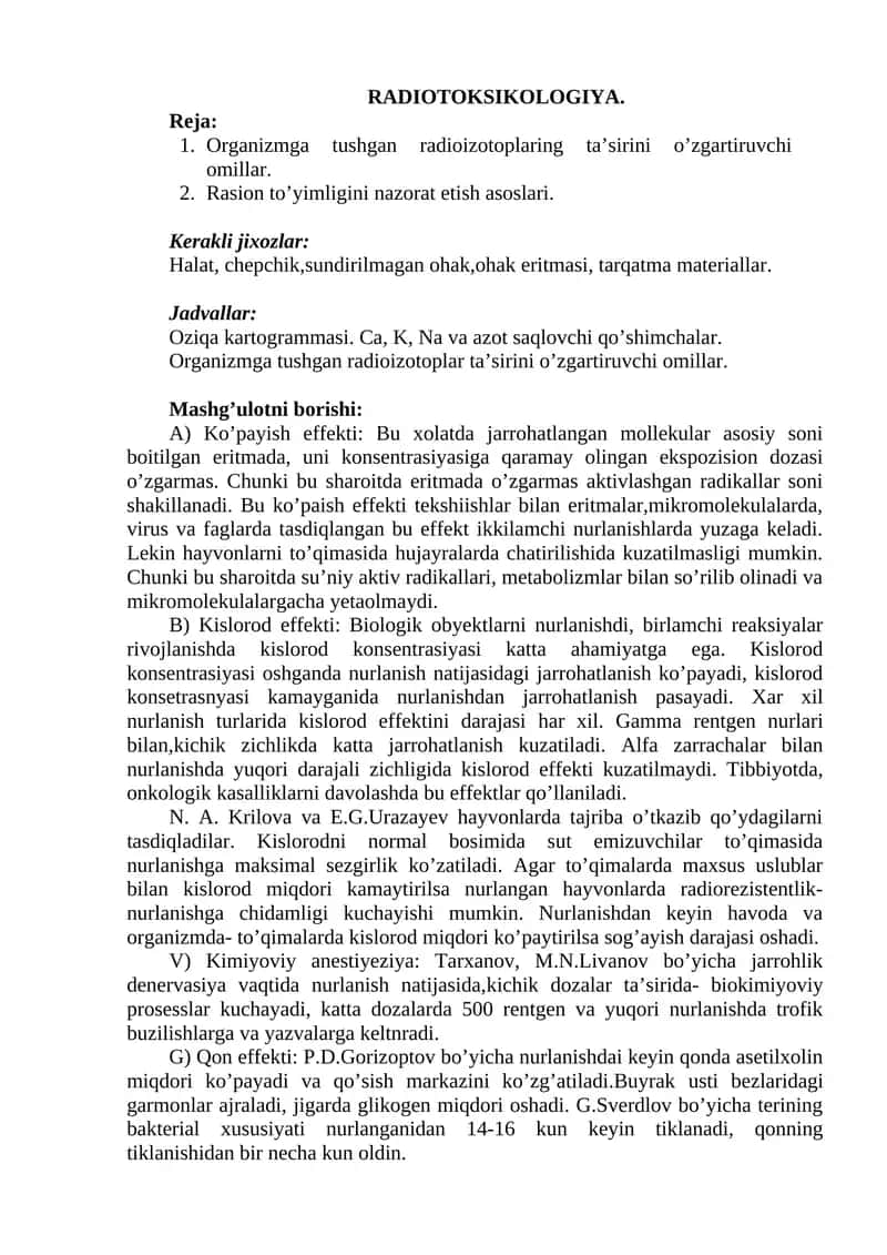 RADIOTOKSIKOLOGIYA 1