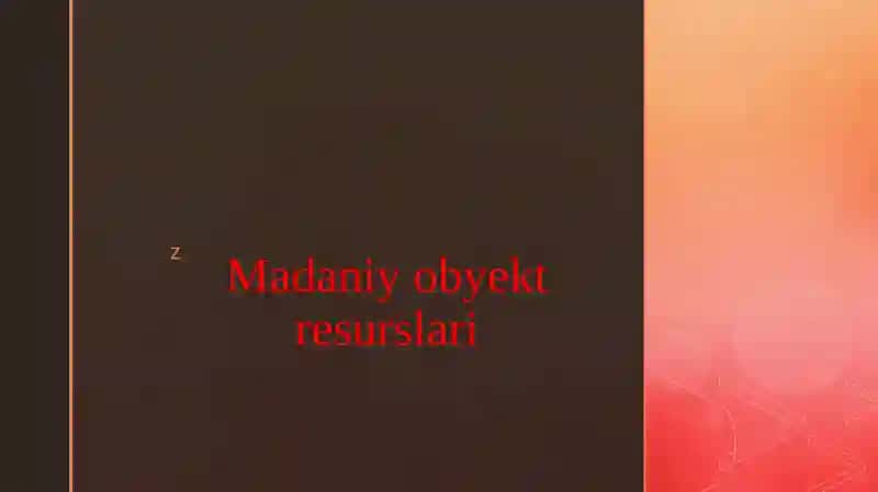 Madaniy obyekt resurslari 1