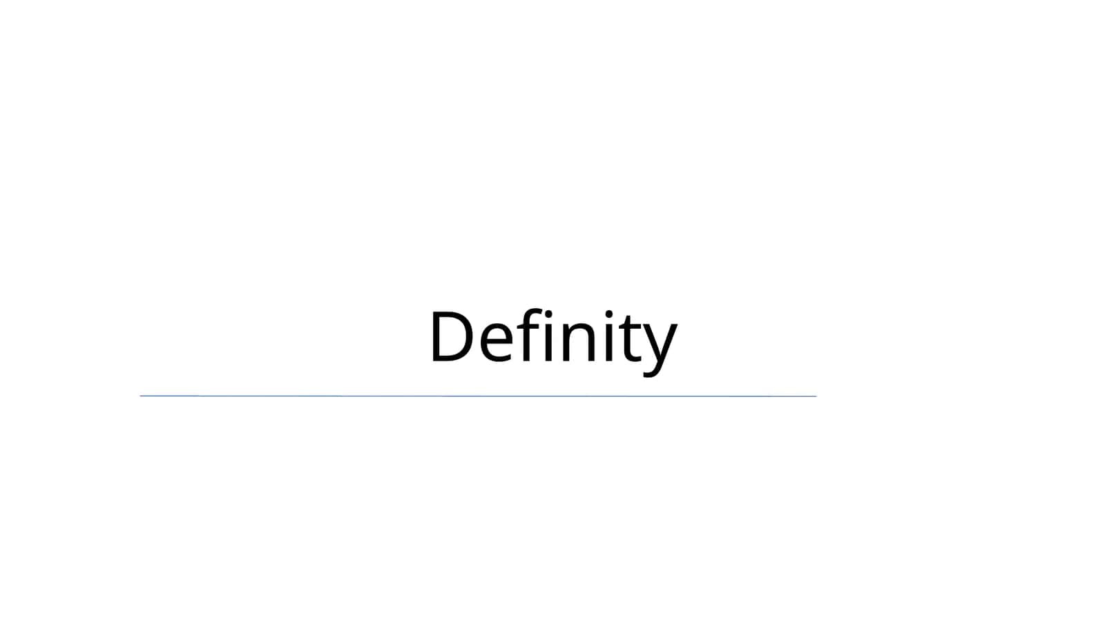 Definity 1