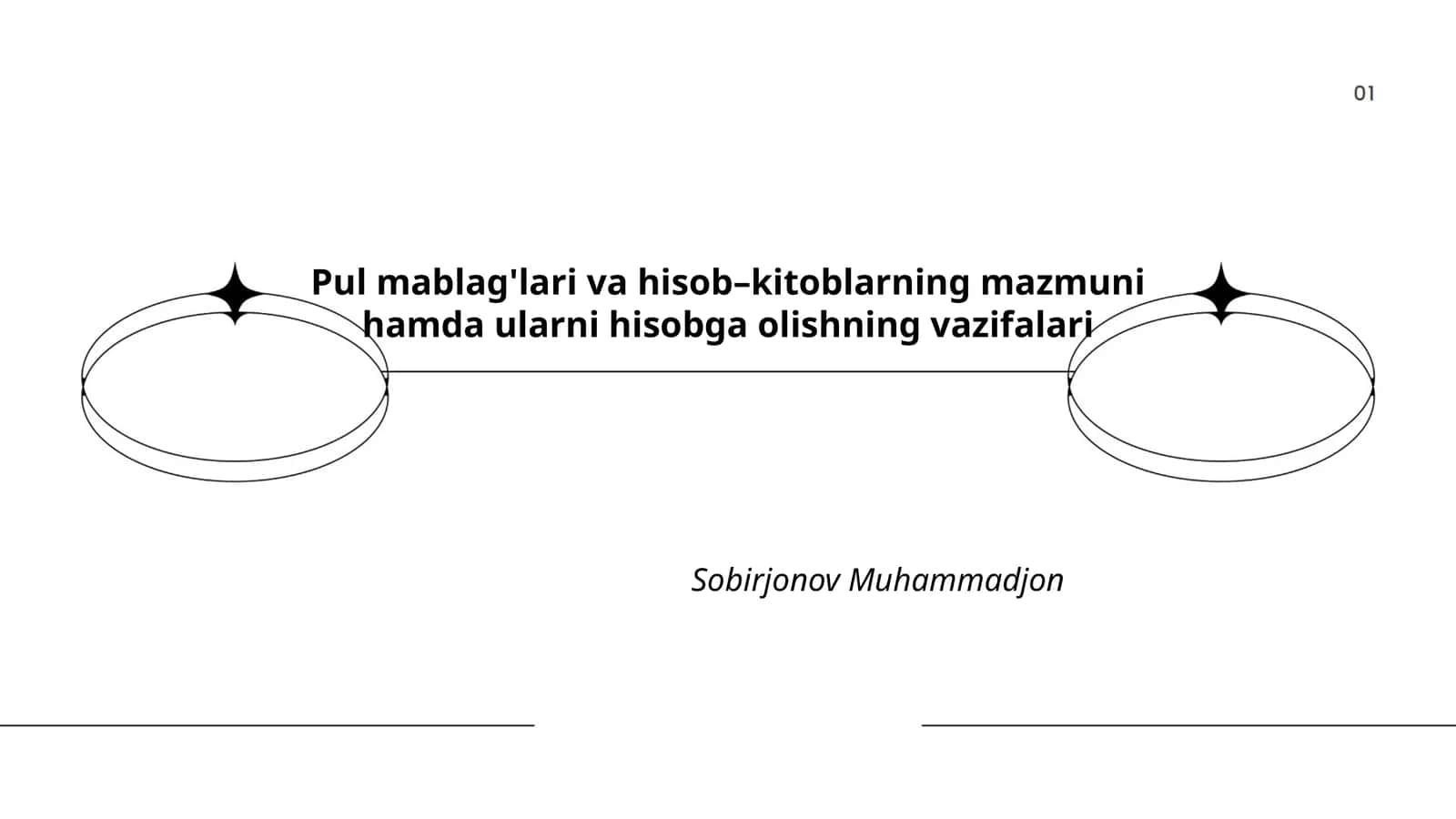 Pul mablag'lari va hisob–kitoblarning mazmuni hamda ularni hisobga olishning vazifalari 1