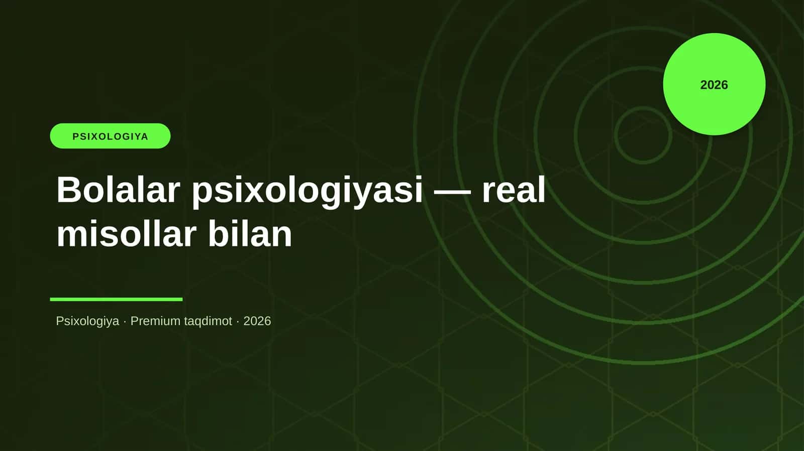 Bolalar psixologiyasi — real misollar bilan 1